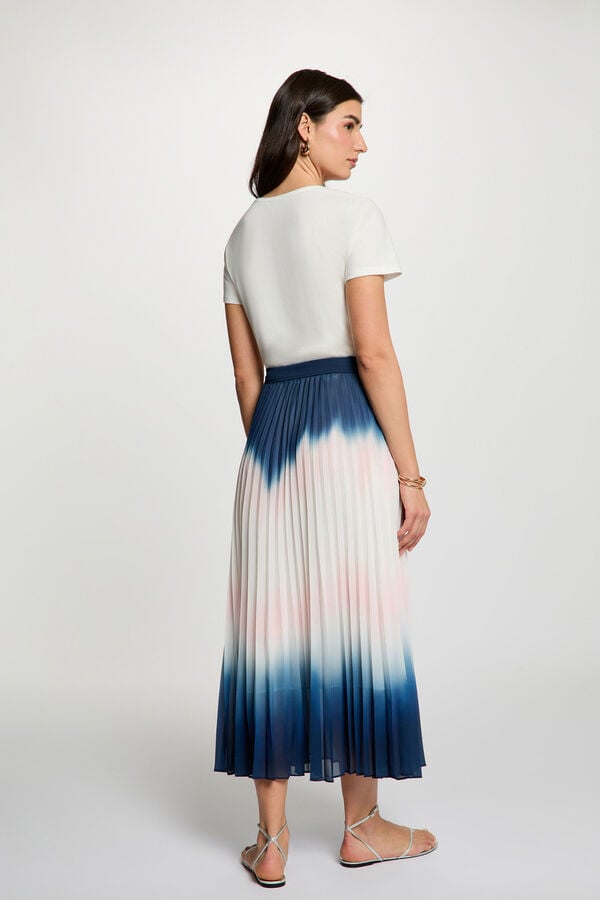 Morgan Pleated long skirt Multicolour