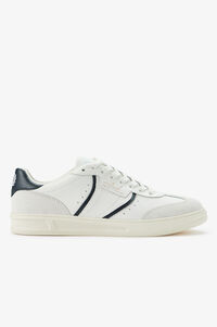 Fred Perry Tênis B4 em couro/camurça com relevo