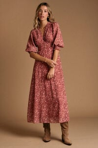 Polín Et Moi Vestido flores maquillaje