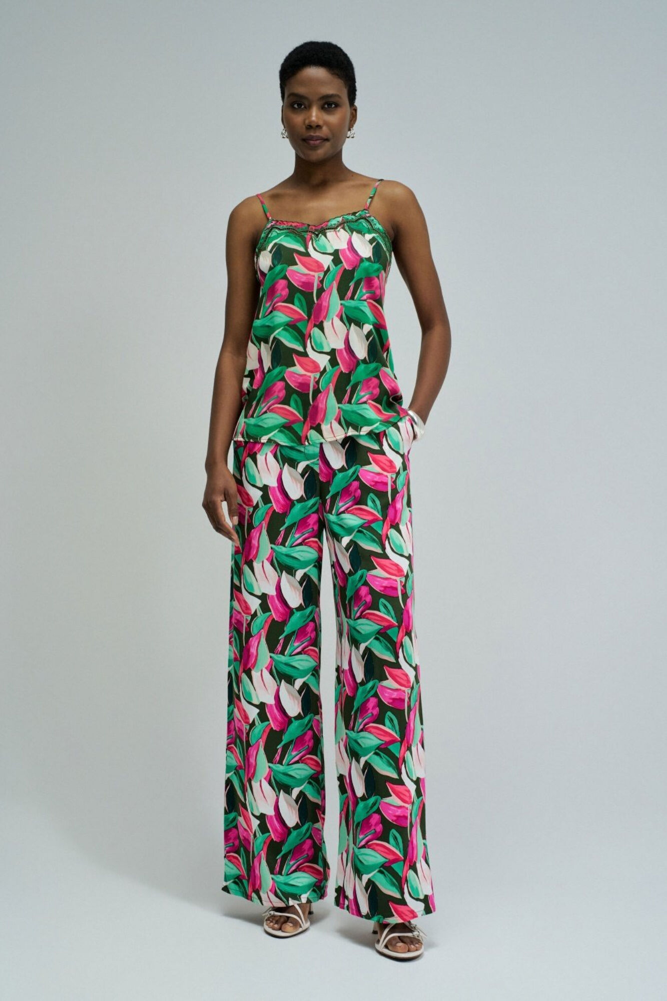 Salsa Jeans Cal&ccedil;a normais com estampa floral