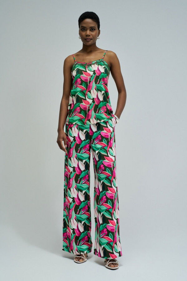 Salsa Jeans Cal&ccedil;a normais com estampa floral Subiu