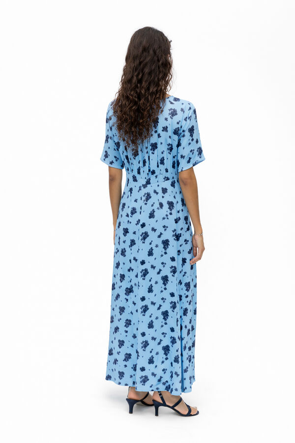 Object Vestido comprido estampado Azul