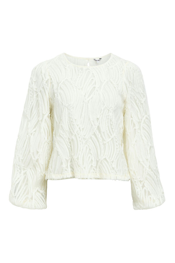 Object Blusa de tecido texturizado Branco
