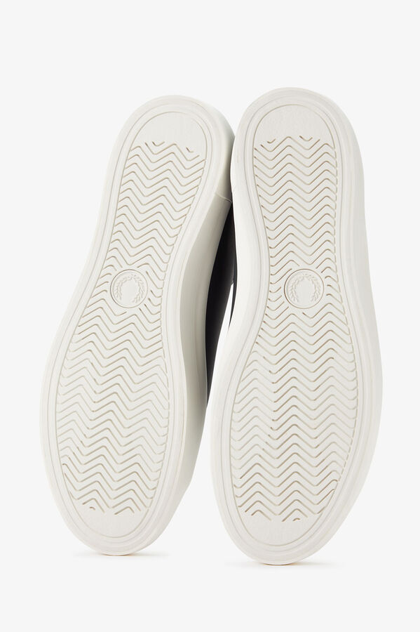 Fred Perry Tênis de couro básico Cinzento