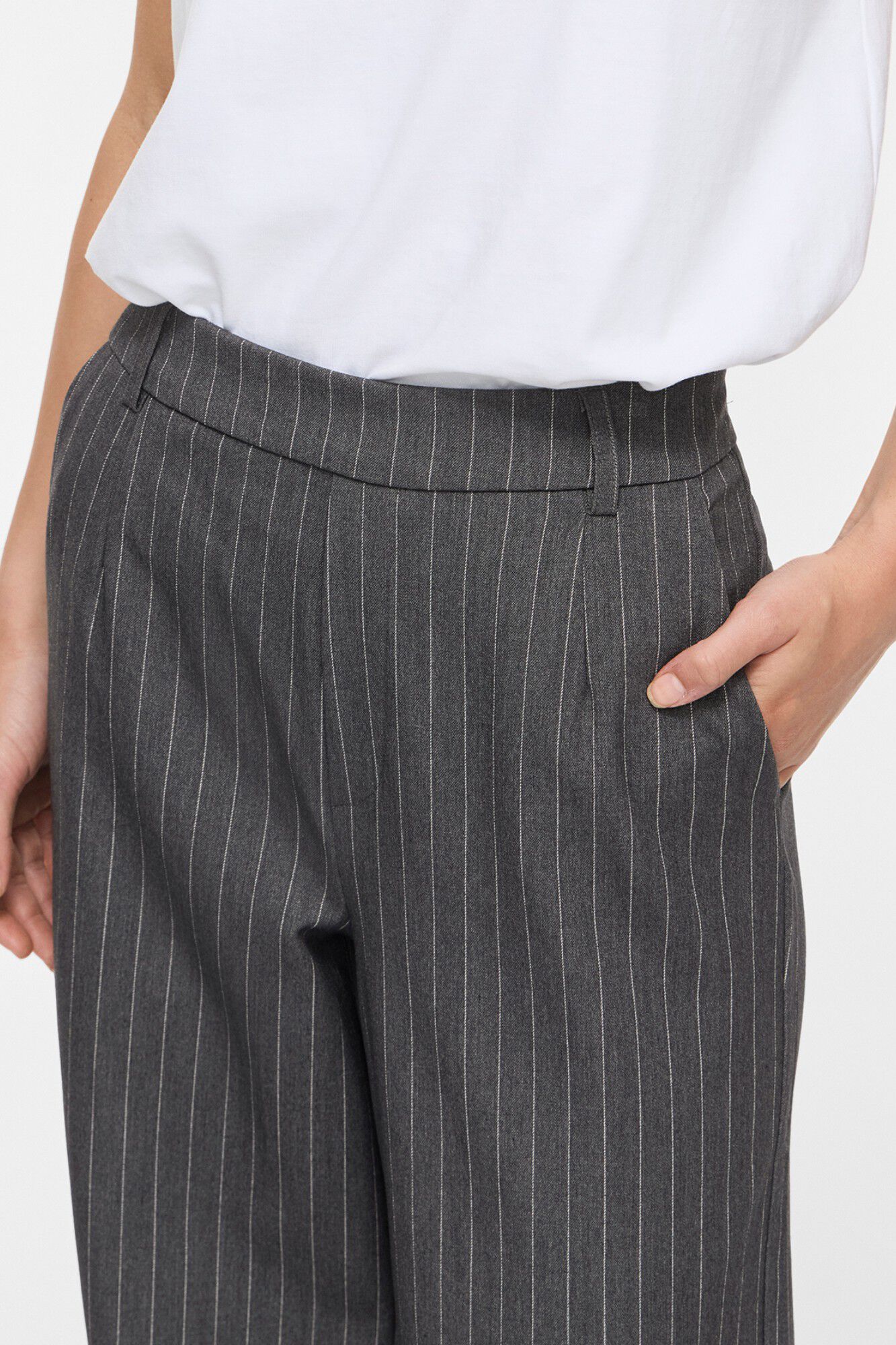 Vila Pinstripe tailored trousers