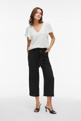 Vila culotte culotte com cinto Preto