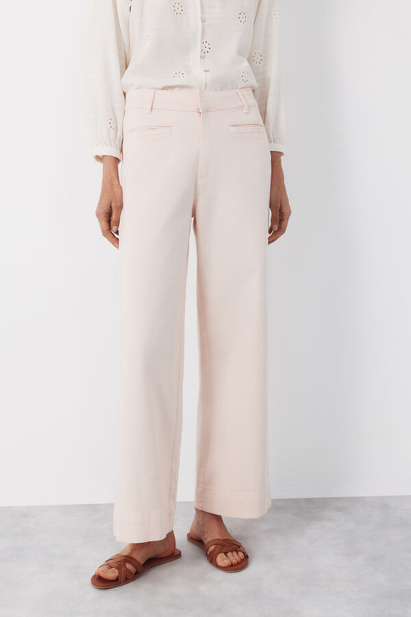 Cortefiel Piping trousers Pink