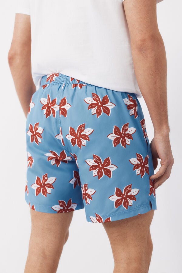 Cortefiel Floral print swimwear Green