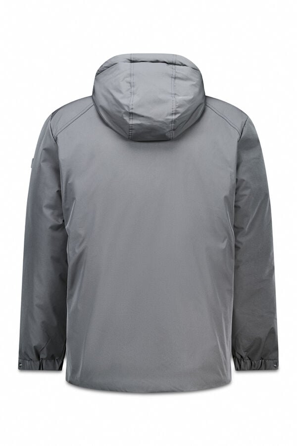 OOTO Parka acolchoada capuz Cinzento