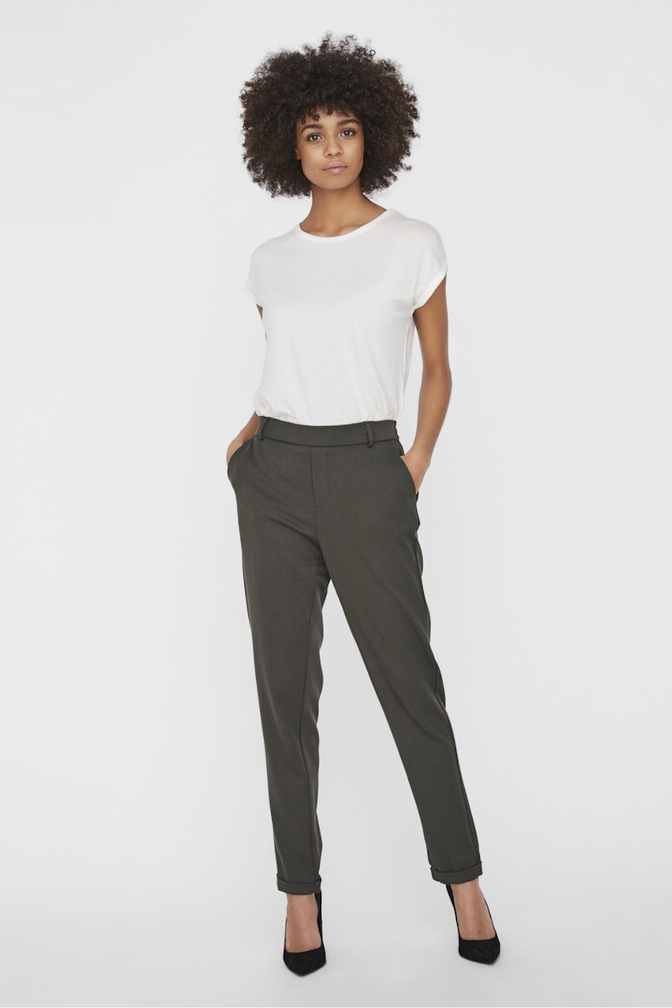 Vero Moda Cal&ccedil;as compridas retas 