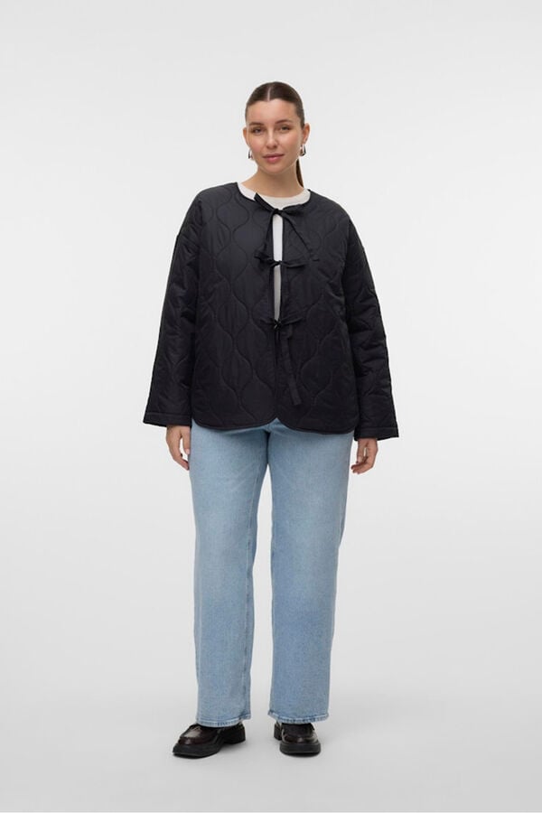 Vero Moda Curve Casaco acolchoada de tamanho grande Preto