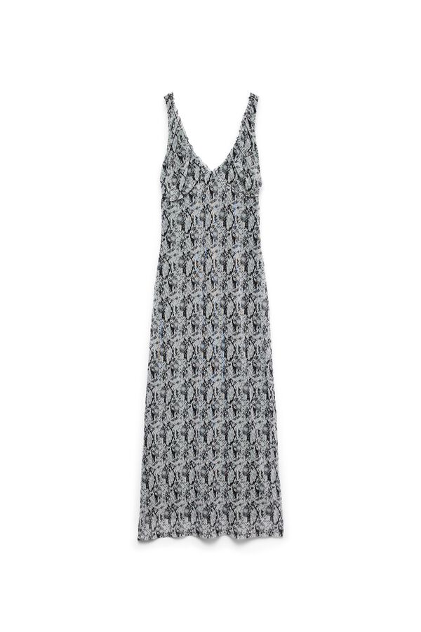 Vero Moda Vestido de al&ccedil;as Cinzento