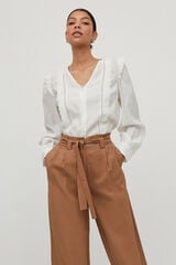 Vila Camisa enfiada Branco