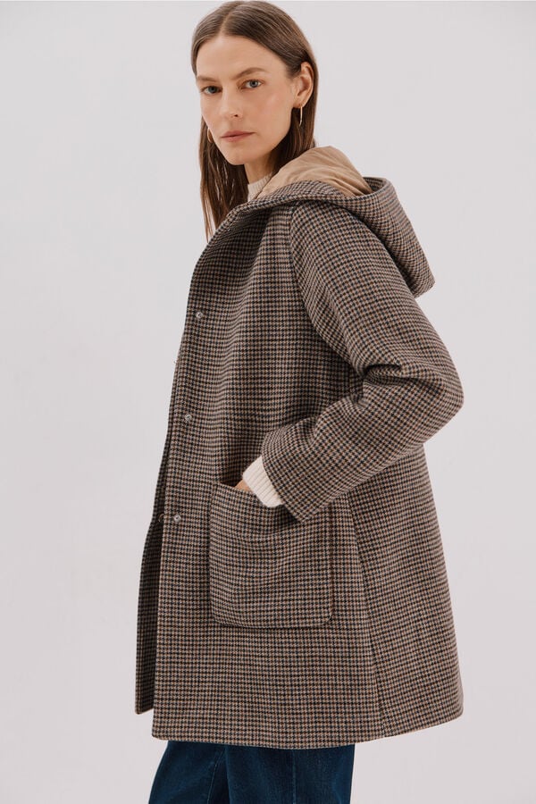 Cortefiel Hooded hood Multicolour