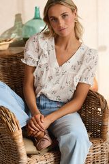 Pol&iacute;n Et Moi Camisa plumeti Gilda Branco