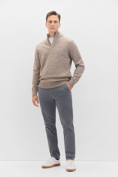 Cortefiel Slim fit chinos Grey