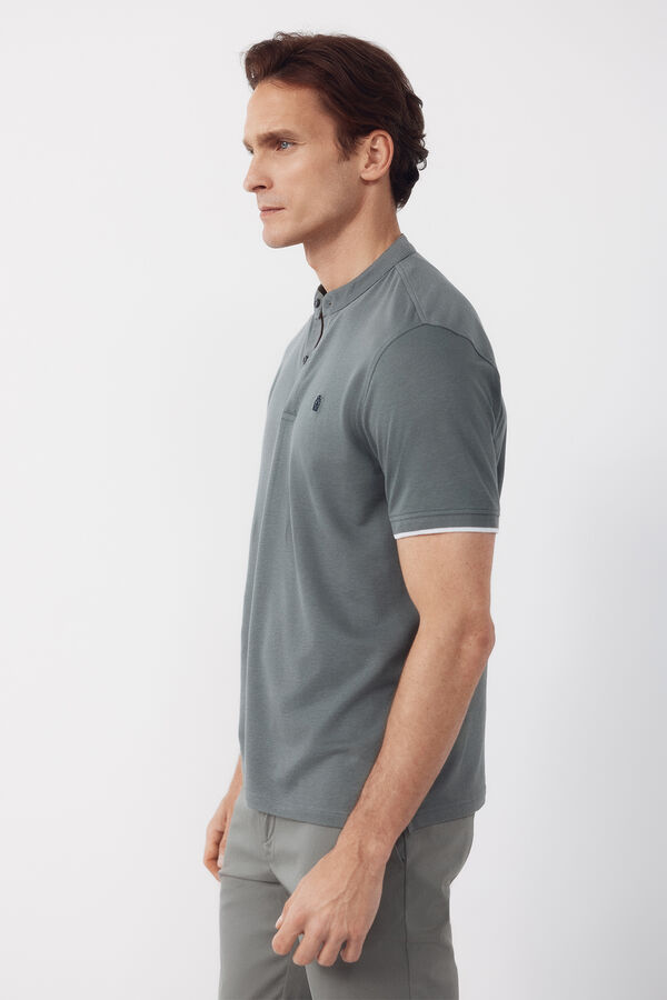 Cortefiel Polo gola mao Verde