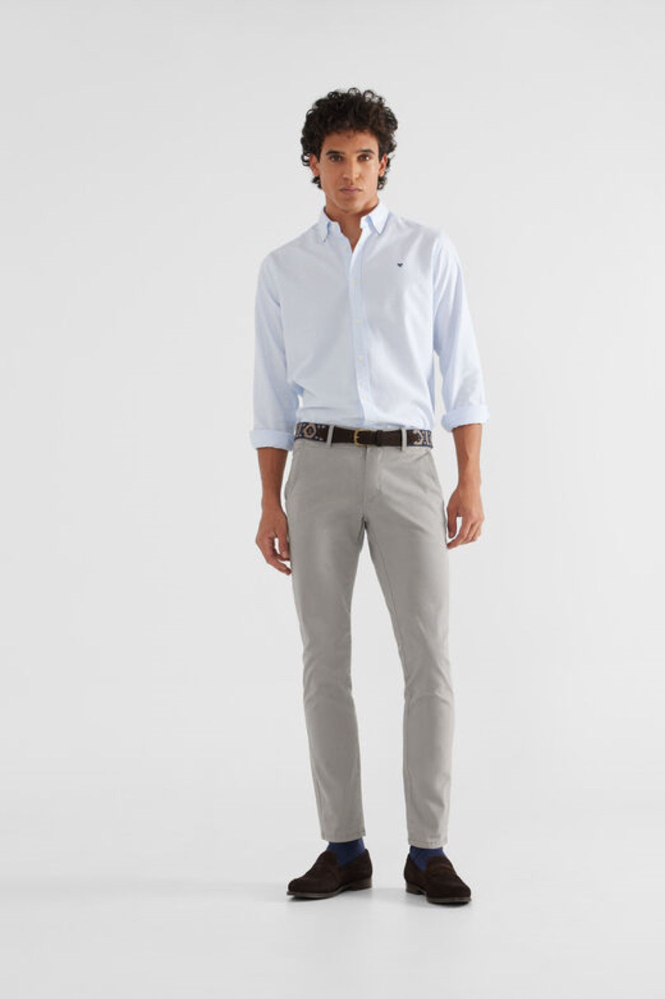Pantalones clearance chinos grises