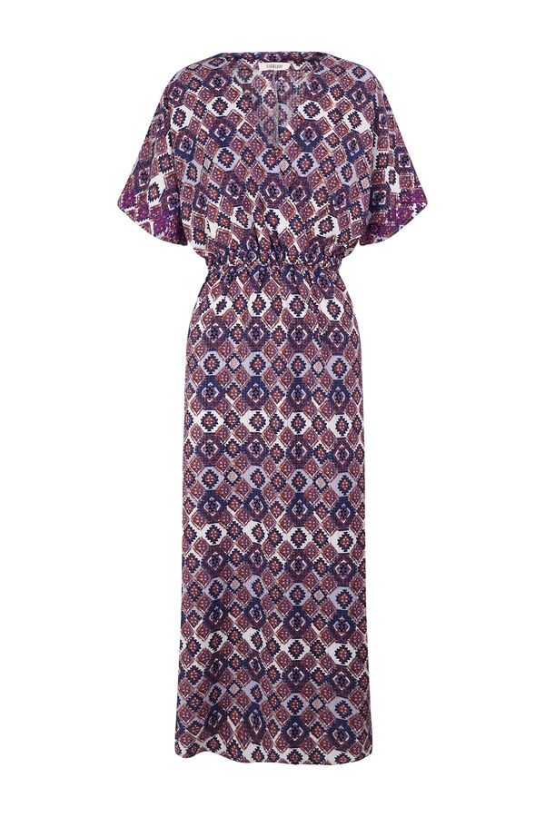 Slowlove Vestido longo estampado Multicolorido
