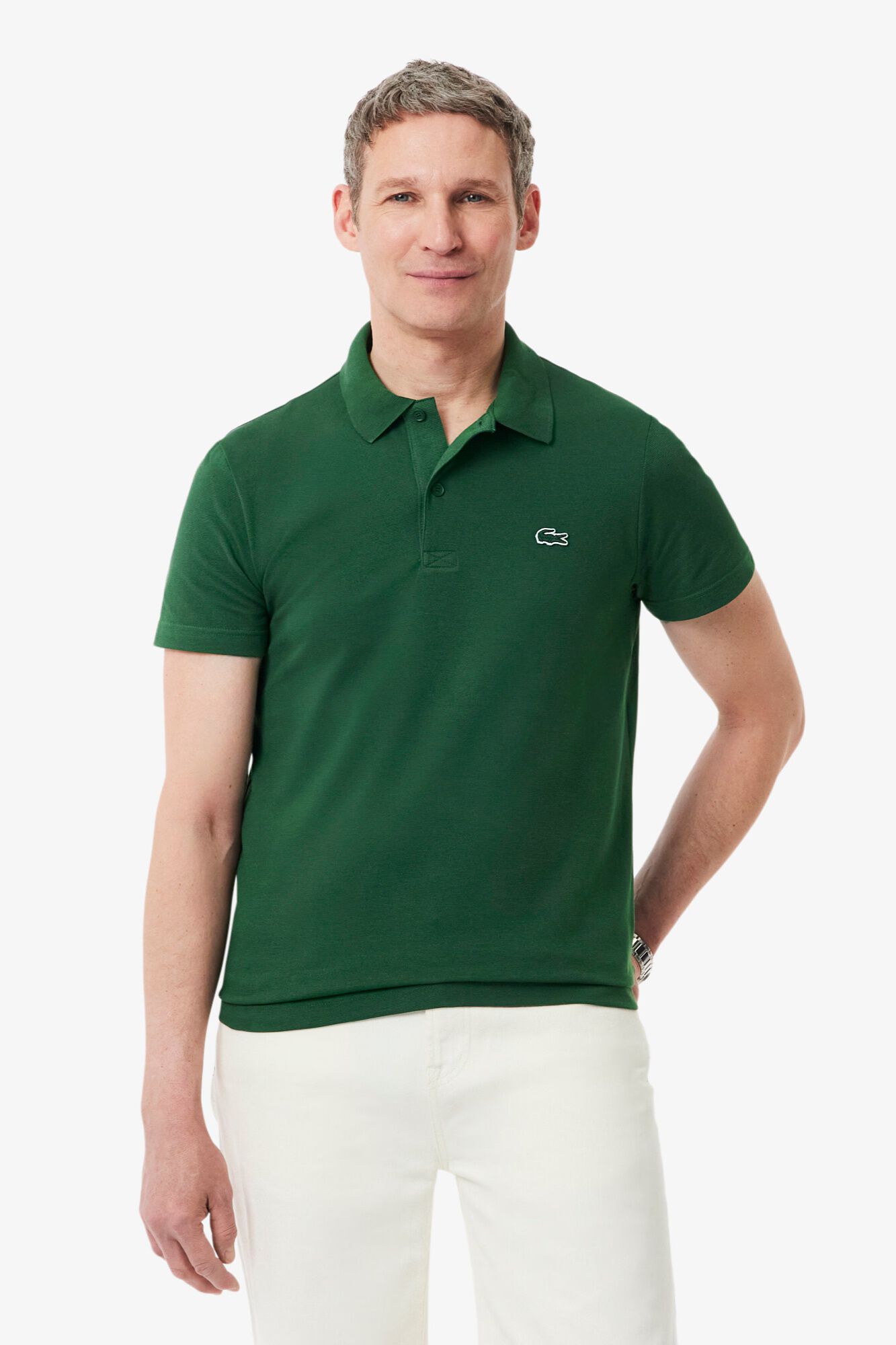 Lacoste Polo de manga curta com bordado