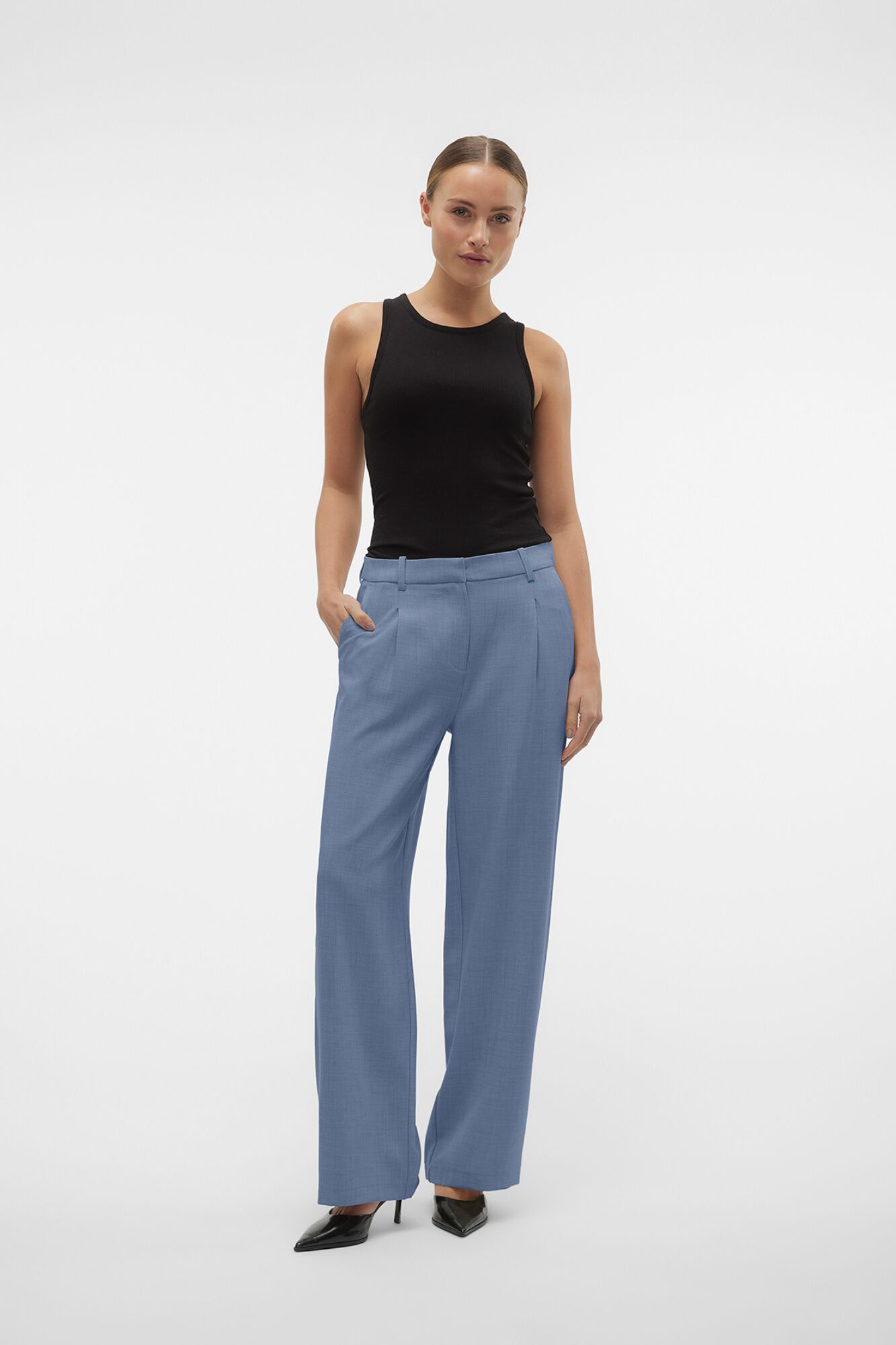 Vero Moda Pantal&oacute;n wide leg de vestir