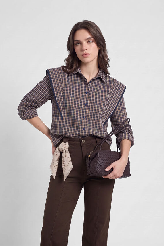 Camisa estructurada cuadros eses