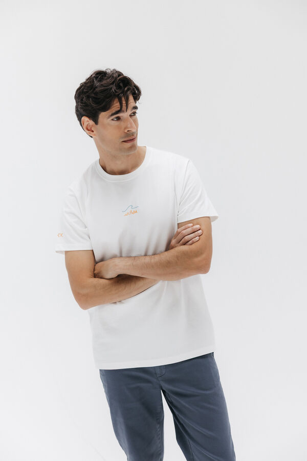 elPulpo Camiseta O mar cura tudo Branco