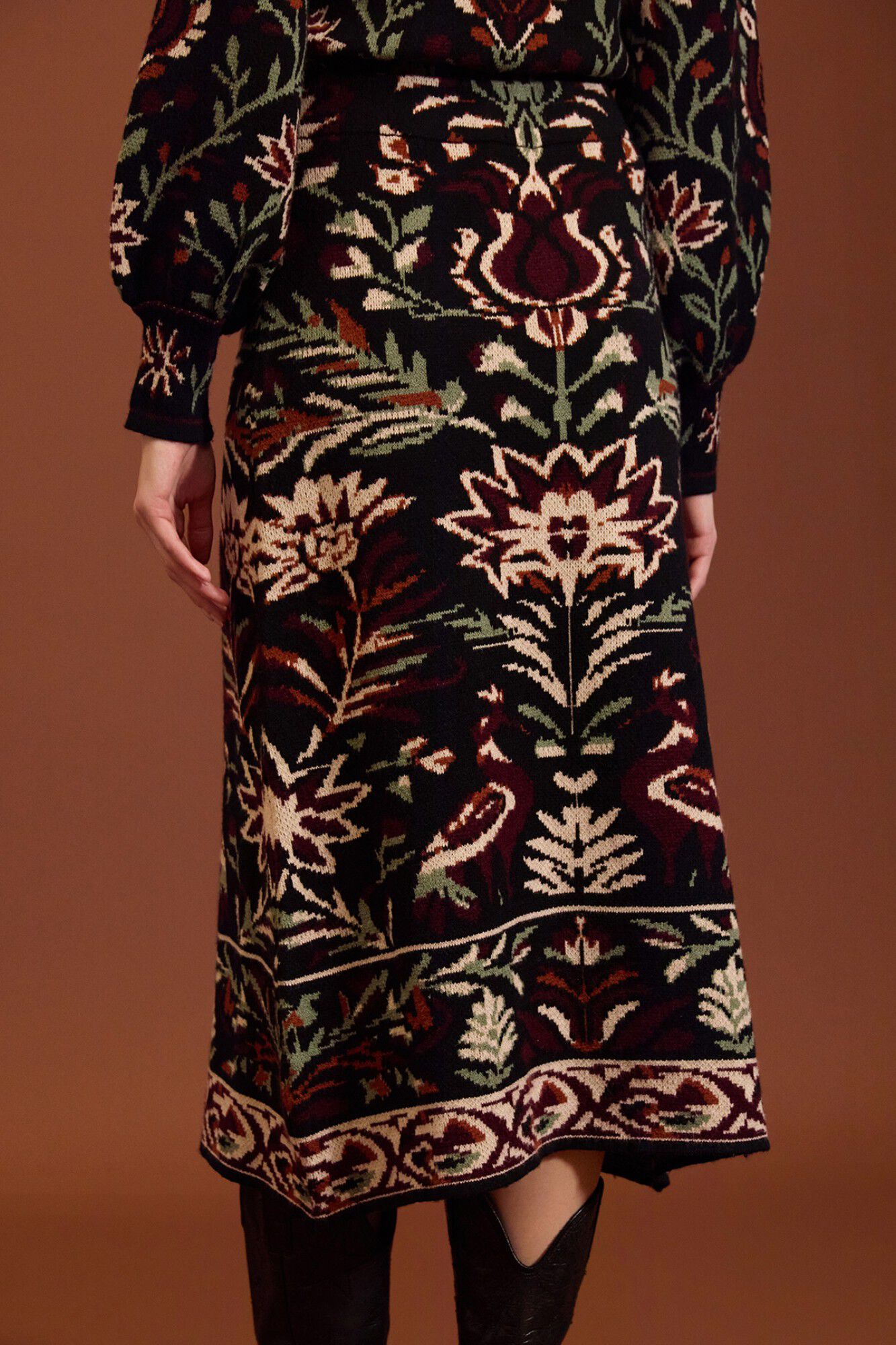 Meisie Saia de malha estampada