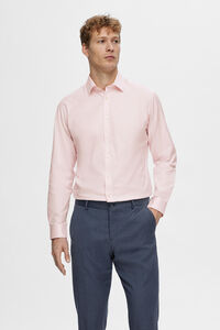 Cortefiel Camisa de manga comprida elegante 100% algodão Roxo
