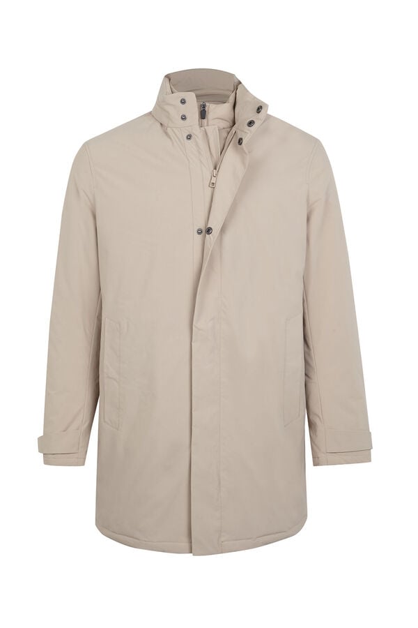 Cortefiel Technical parka with removable lining Beige