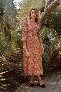 Polín Et Moi Vestido longo floral