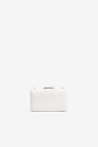 Vilanova Clutch retangular com efeito pele
