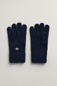 Cortefiel Shield Wool Gloves Navy