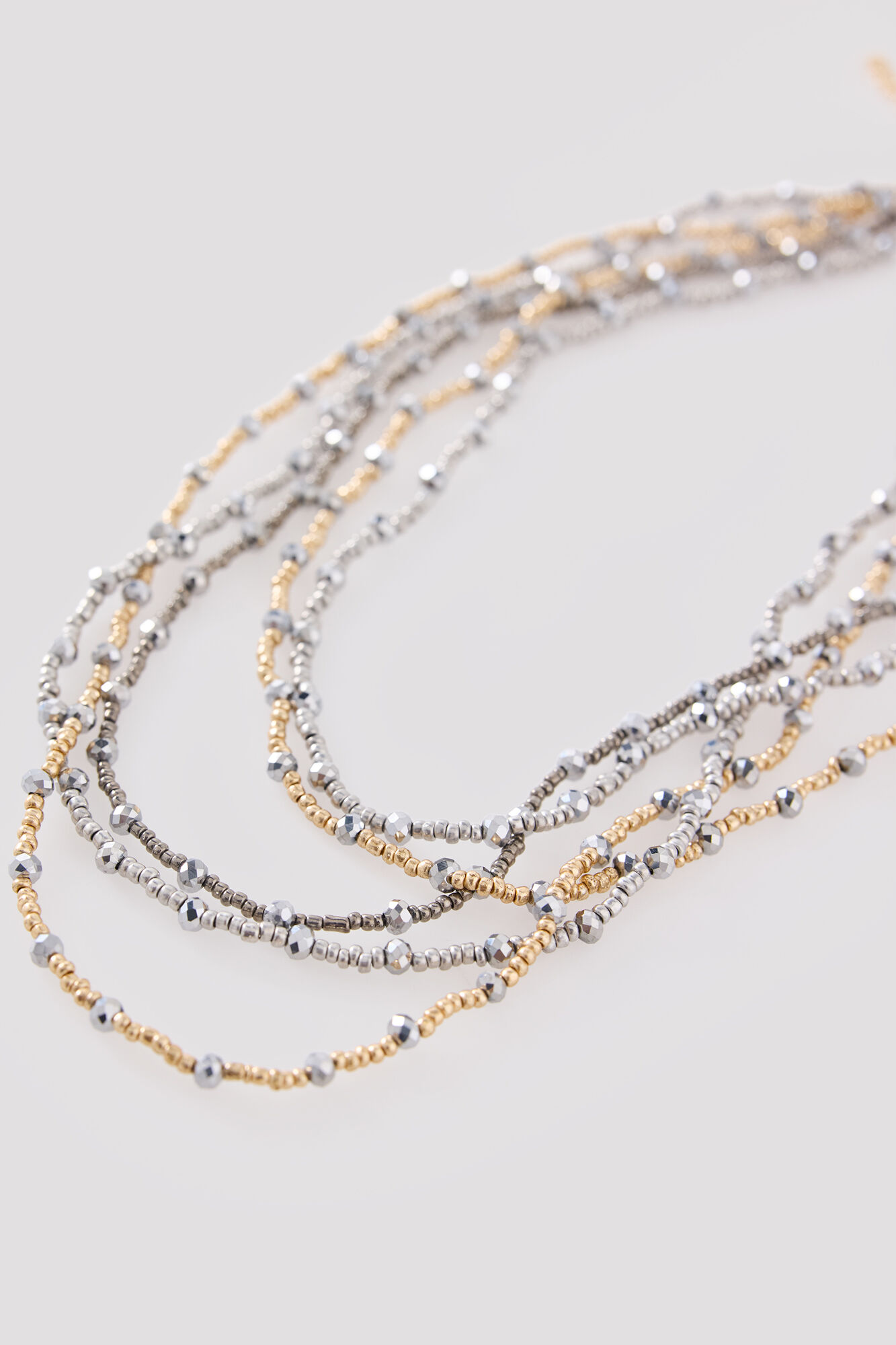 Cortefiel Two-tone multi-strand necklace