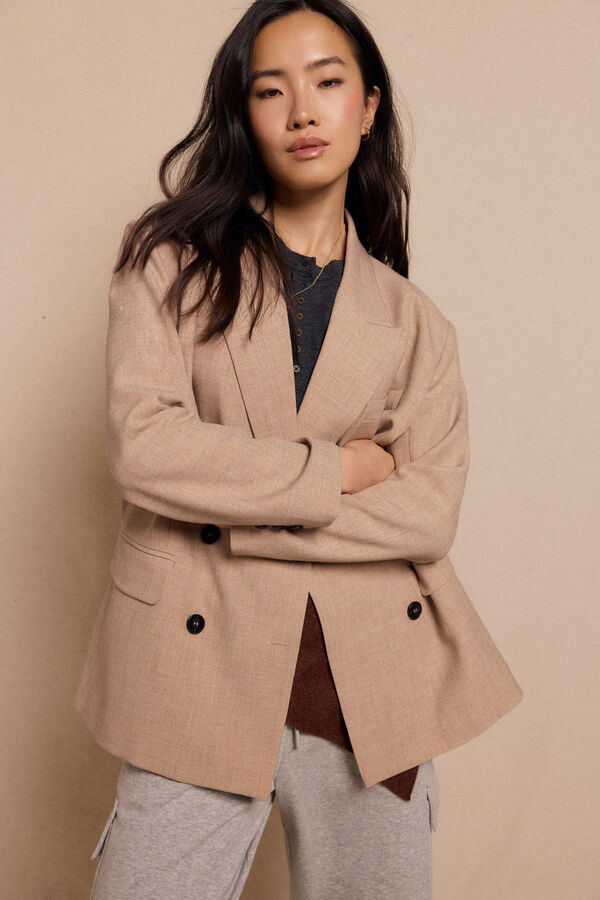 Slowlove Blazer oversized Tostado