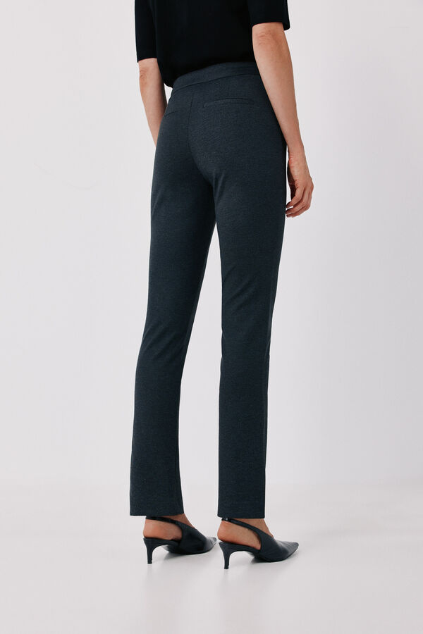 Cortefiel Pantal&oacute;n de mujer de punto roma Estampado gris