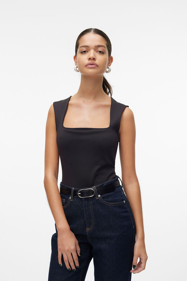 Vero Moda Top tirante ancho Negro
