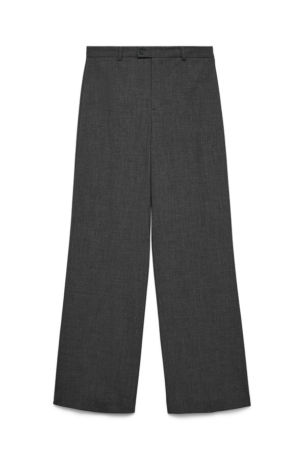 Vero Moda Cal&ccedil;a reta de alfaiataria Cinzento