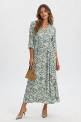 Selected Printed long dress Green