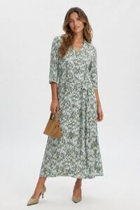 Selected Vestido largo estampado