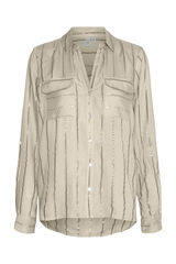 Vero Moda Camisa manga comprida com detalhe de lurex  Cinzento
