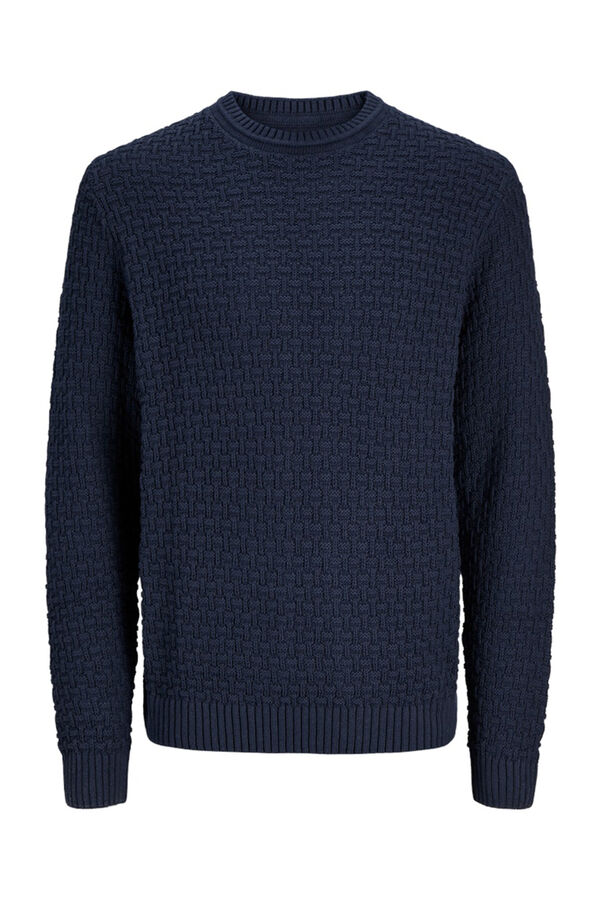 Jack & Jones Jacquard jumper Navy