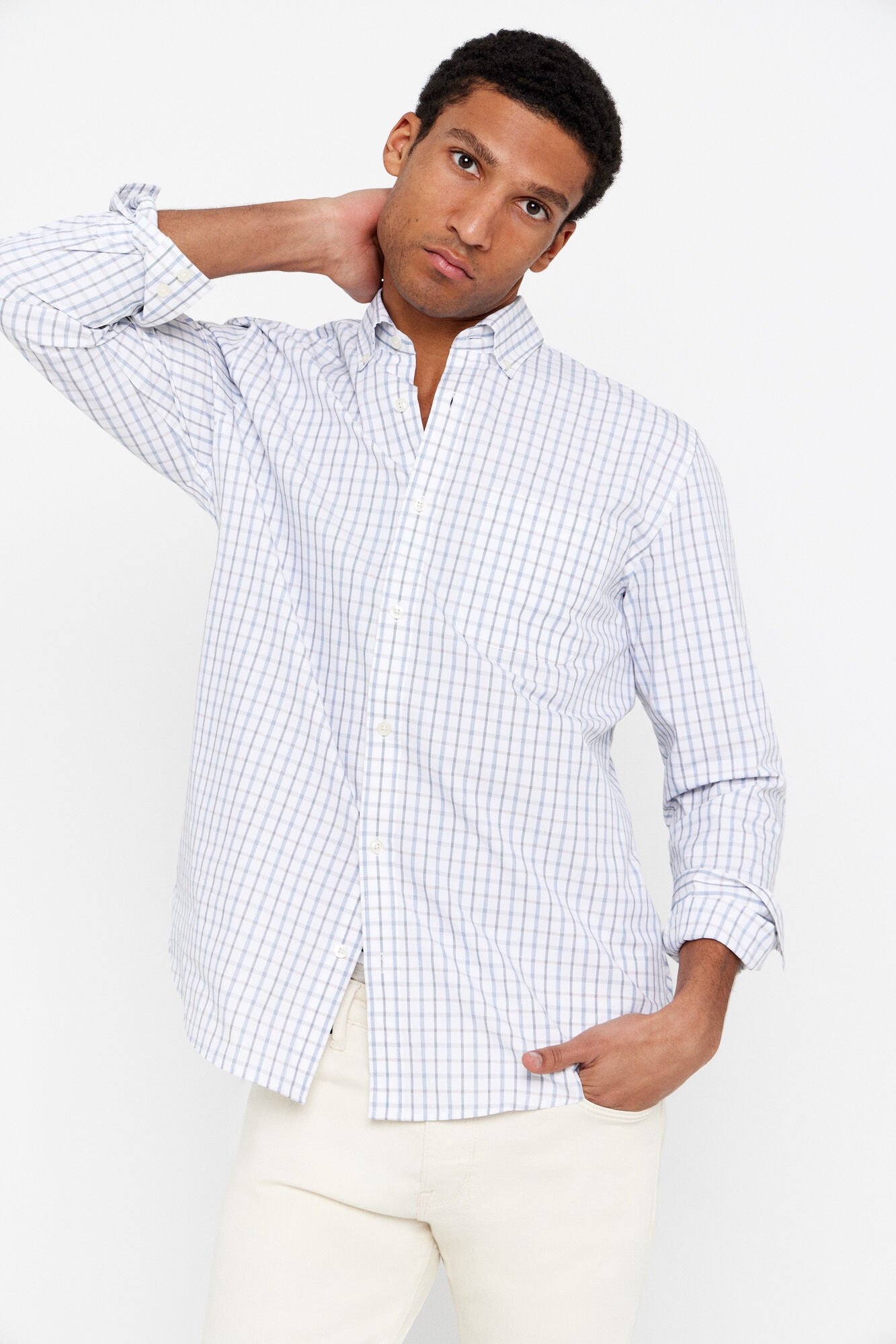 Camisa cuadros coolmax Camisas de hombre Cortefiel