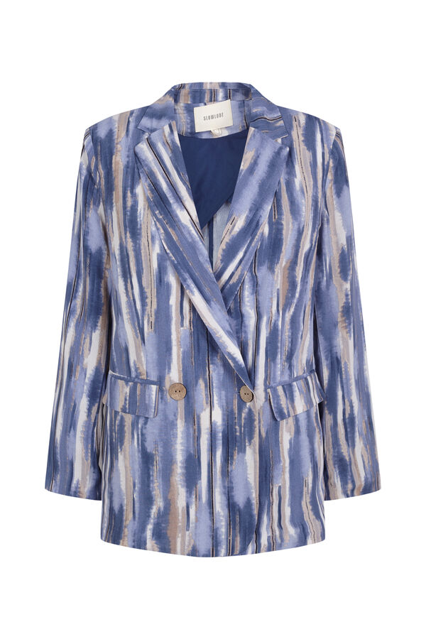 Slowlove Chaqueta blazer estampada Azul