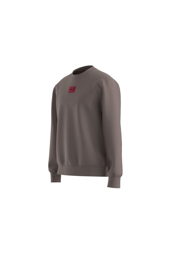 HUGO Sweatshirt gola redonda Castanho