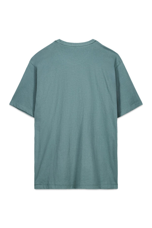 OOTO Camiseta gráfica lavada Turquesa