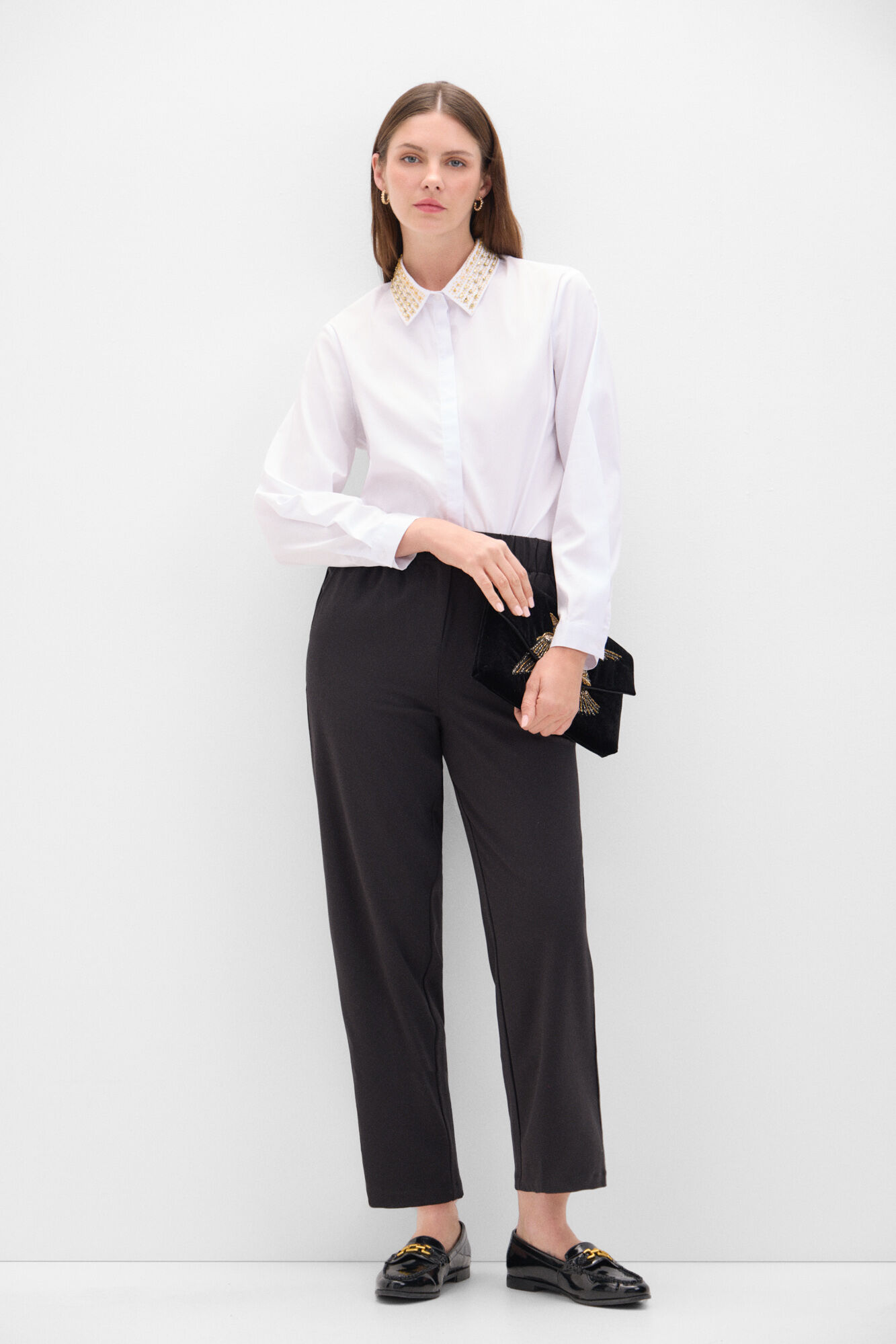 Pantalon vestir comfort Pantalones de mujer Cortefiel