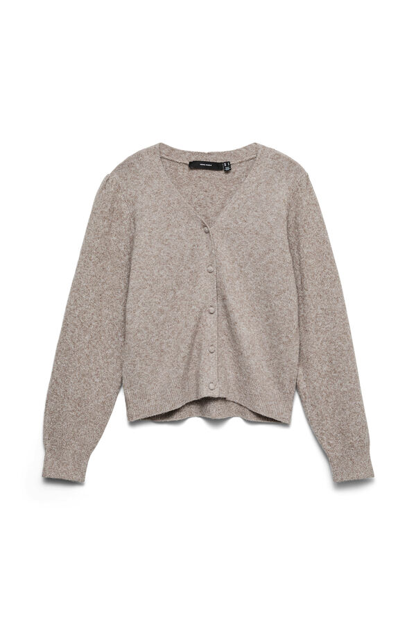Vero Moda V-neck knit jacket Beige