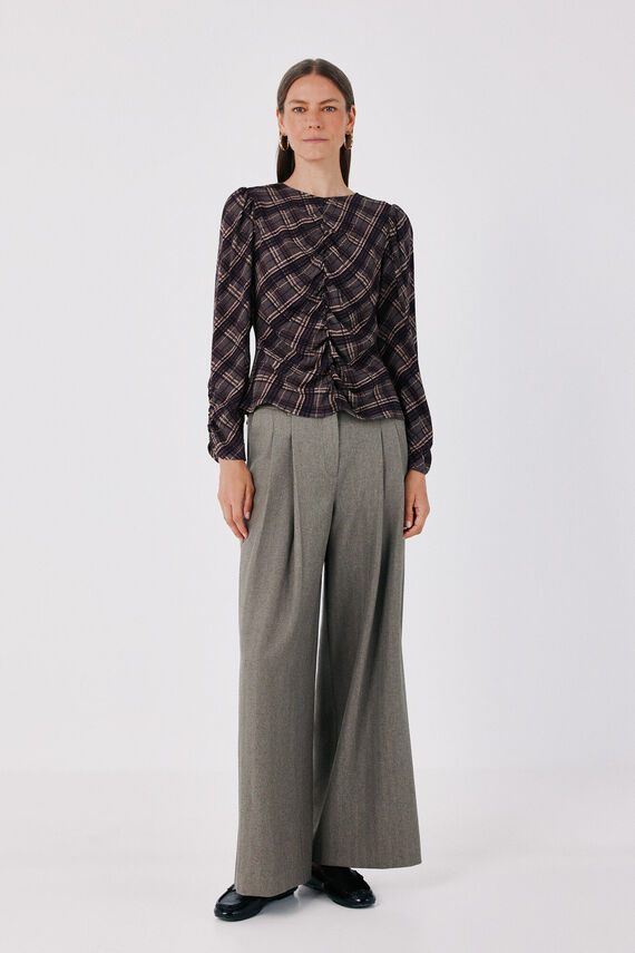 Pantalón de pinzas de mujer