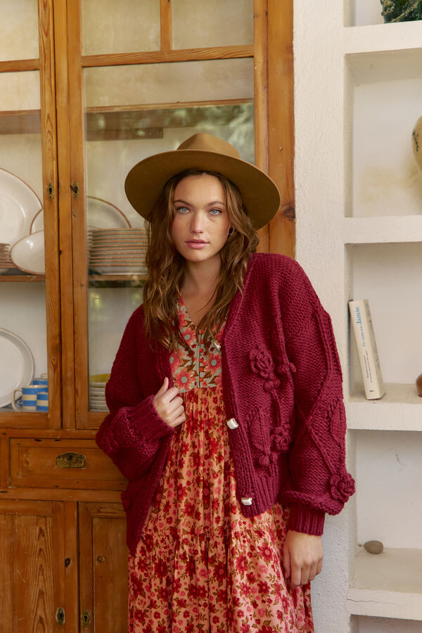 Jaase Casaco de malha de malha Granada